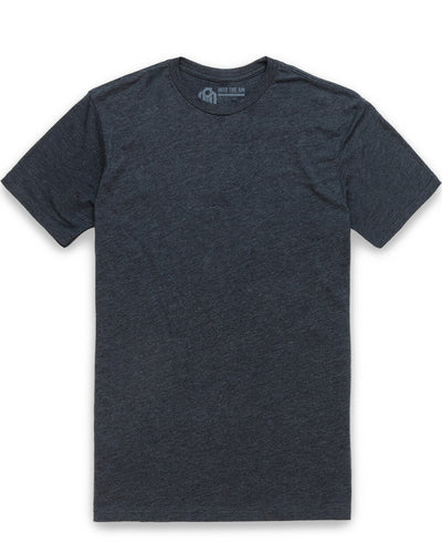 Basic Tee - No Logo-Charcoal-Tall-Regular-Mock--Model---M