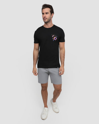 Tropic Night Tee-Black-Regular-Full--Model---L
