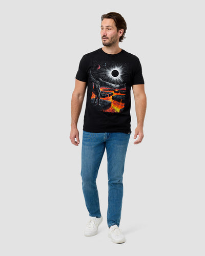 Volcanic Void Tee-Black-Regular-Full--Model---L