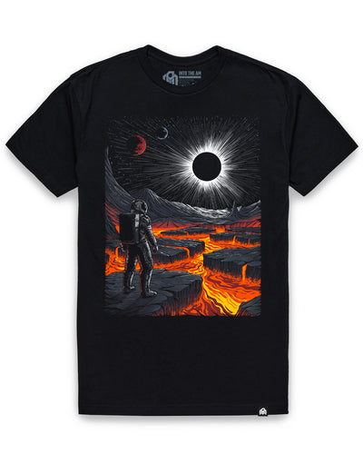 Volcanic Void Tee-Black-Regular-Mock--Model---L