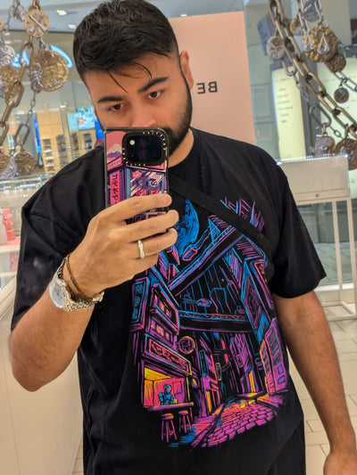 Electric Alley Tee-Black-Regular-Lifestyle--Model---L