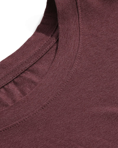 Long Sleeve Active Tee-Maroon-Detail1