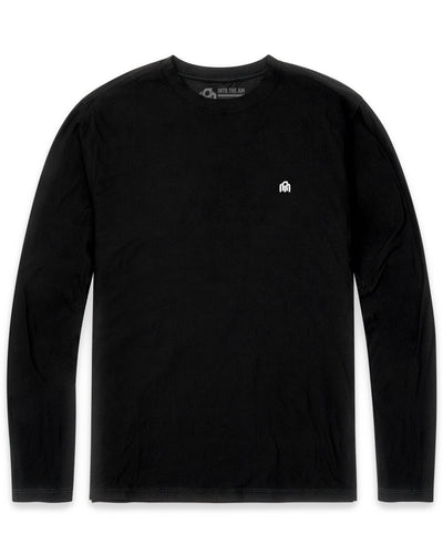 Long Sleeve Active Tee-Black-Mock