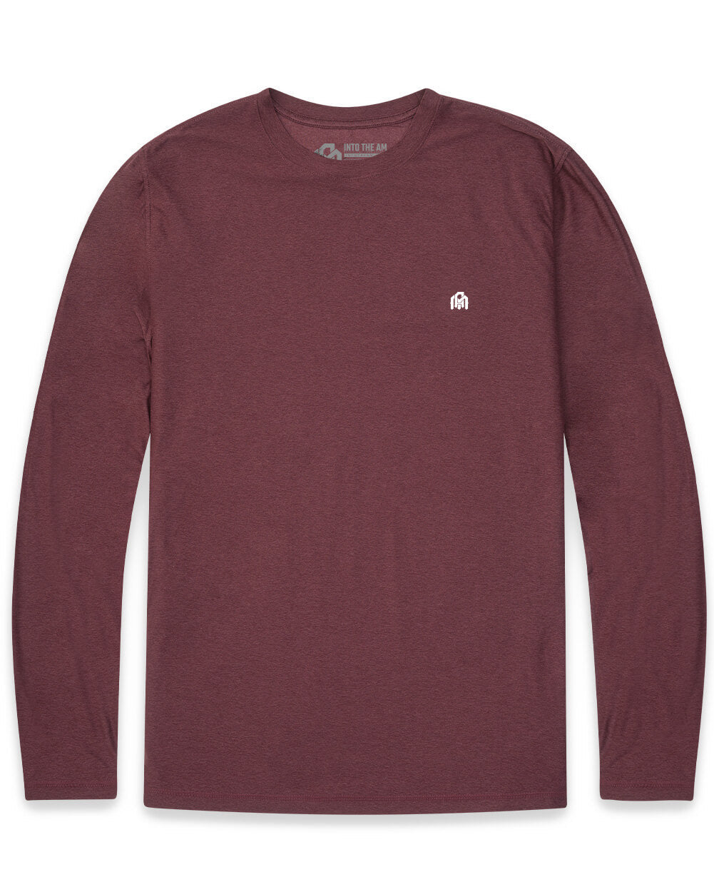 Long Sleeve Active Tee - Branded-Maroon-Mock