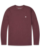 Long Sleeve Active Tee - Branded-Maroon-Mock