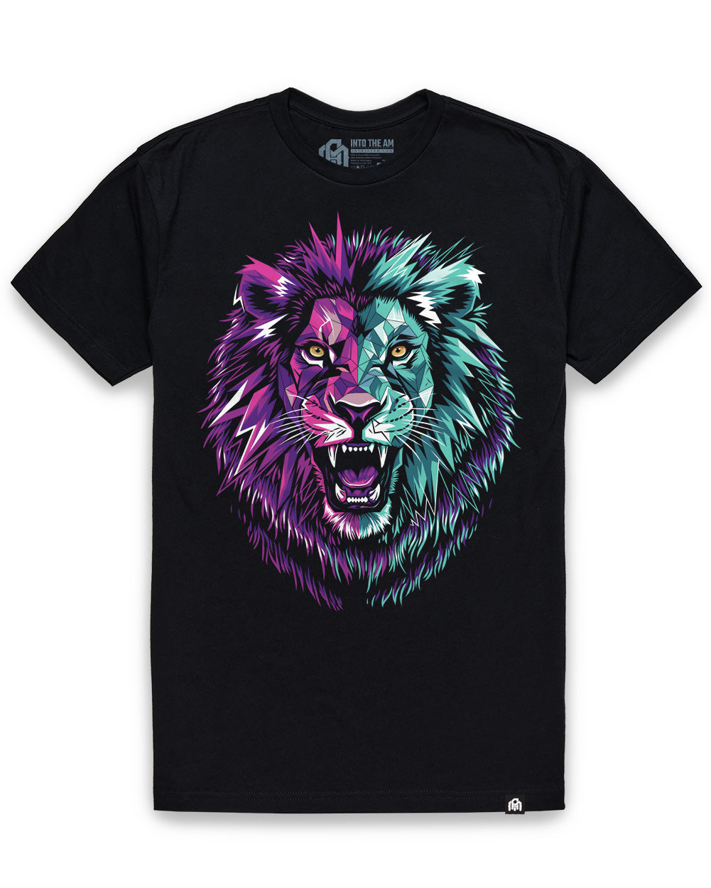 Alpha Roar Tee-Black-Regular-Mock--Model---L