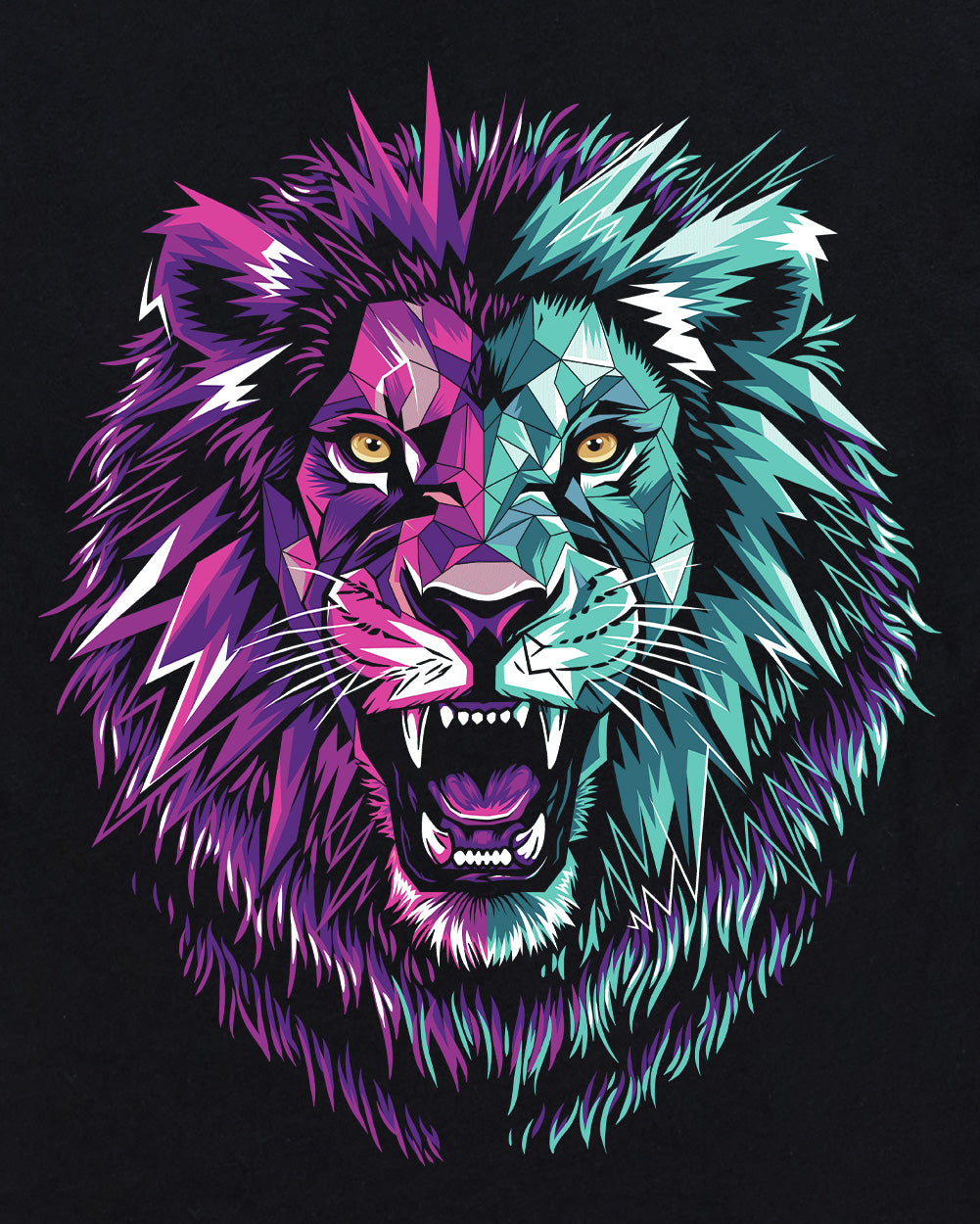 Alpha Roar Tee-Black-Regular-Swatch--Model---L