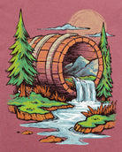 Barrel Falls Tee-Heather Mauve-Regular-Swatch--Model---L