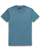 V-Neck Tee - Non-Branded-Indigo-Tall-Regular-Mock--Model---L