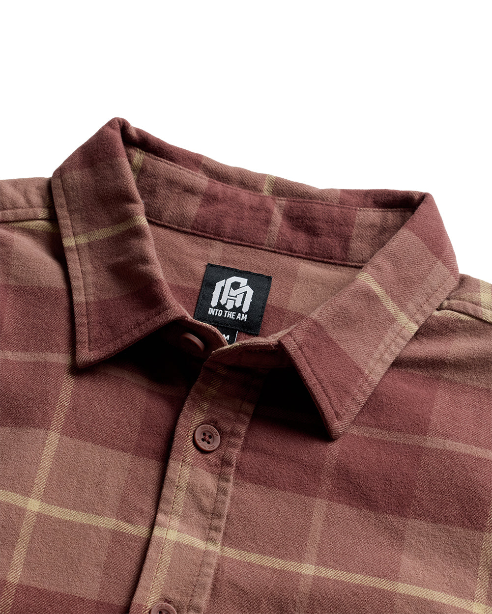 Fairbanks Flannel-Brick Plaid-Regular-Detail--Model---L