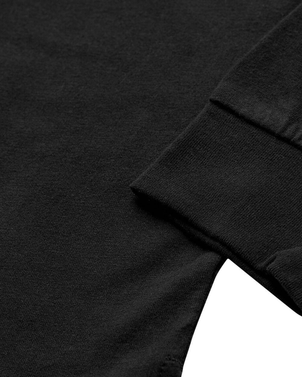 Long Sleeve Polo - Non-Branded-Black-Tall-Regular-Detail--Zac---L