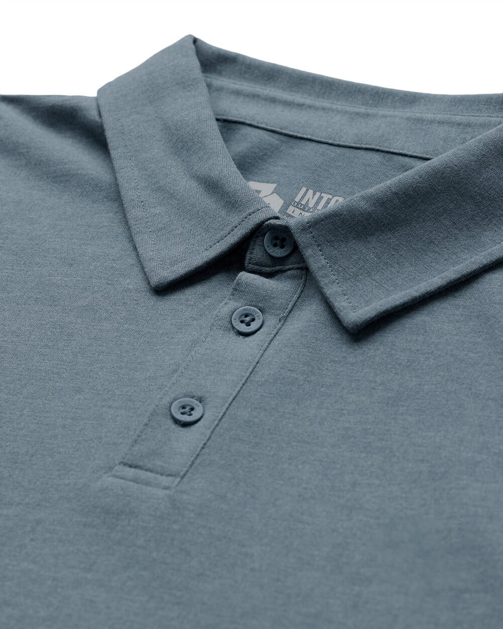 Long Sleeve Polo - Non-Branded-Indigo-Tall-Regular-Detail2--Model---L