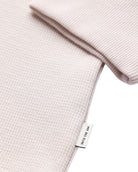 Long Sleeve Waffle Knit Crew - Non-Branded-Beige-Regular-Detail--Model---L