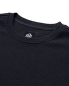 Long Sleeve Waffle Knit Crew - Non-Branded-Charcoal-Regular-Detail--Model---L