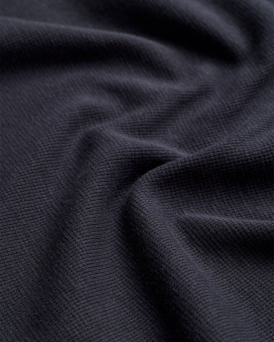 Long Sleeve Waffle Knit Crew - Non-Branded-Charcoal-Regular-Detail--Model---L