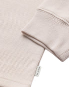 Long Sleeve Waffle Knit Henley-Beige-Detail--Model---M-Regular