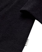 Long Sleeve Waffle Knit Henley - Non-Branded-Black-Detail2--Zac---L-Regular