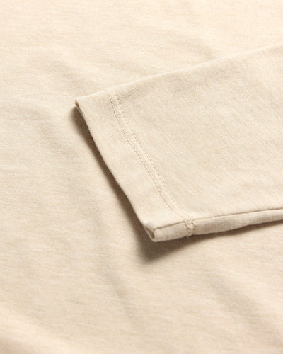 Long Sleeve Henley Tee - Non-Branded-Beige-Regular-Detail--Zac---L