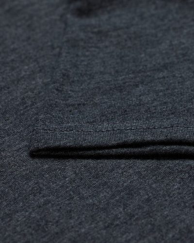 Basic Tee - Logo-Charcoal-Tall-Regular-Detail1--Model---L
