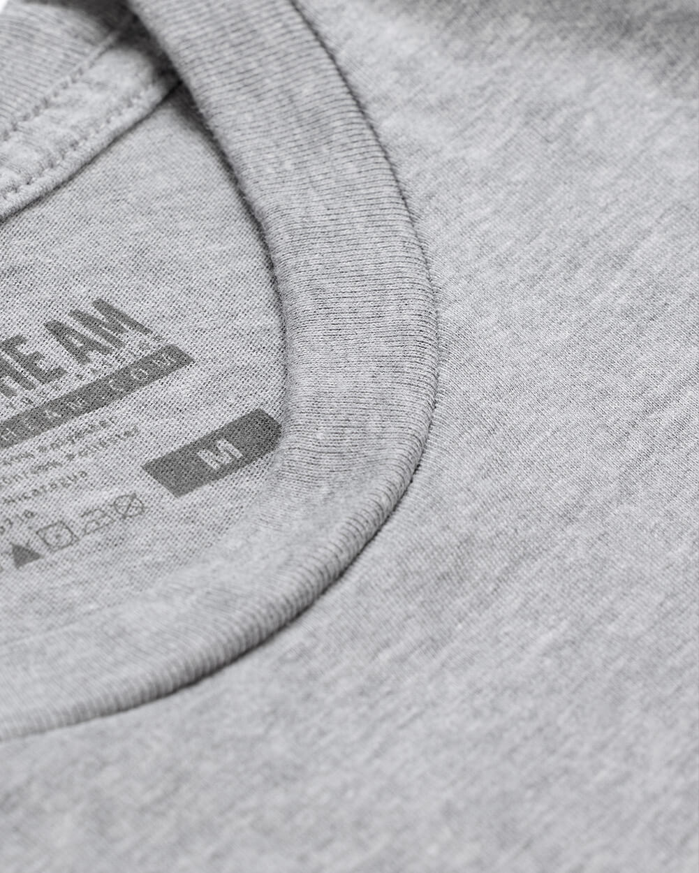 Basic Tee - No Logo-Grey-Reg-Regular-Detail1--Model---L