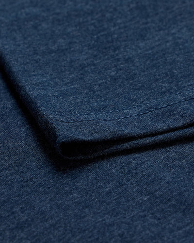 Basic Tee - No Logo-Navy-Reg-Regular-Detail2--Model---L