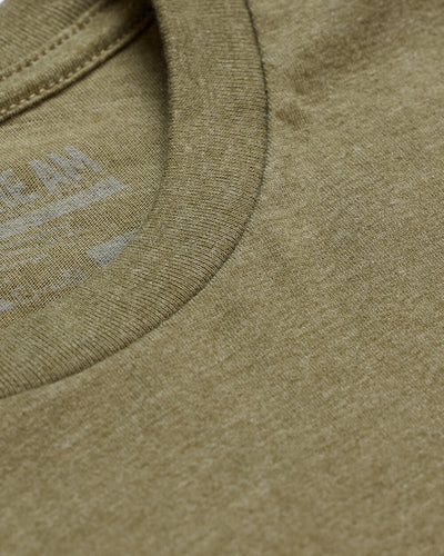 Basic Tee - Logo-Olive Green-Tall-Regular-Detail--Model---L