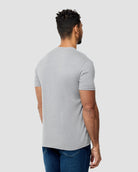 Basic Tee - No Logo-Grey-Tall-Regular-Back--Model---L