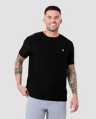 Active Tee-Black-Tall-Regular-Front--Model---L