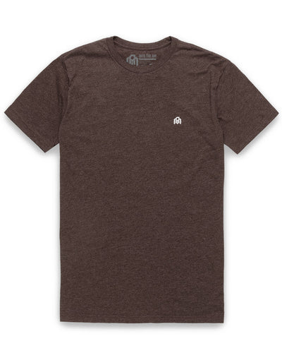 Basic Tee - Logo-Brown-Tall-Regular-Mock--Model---L