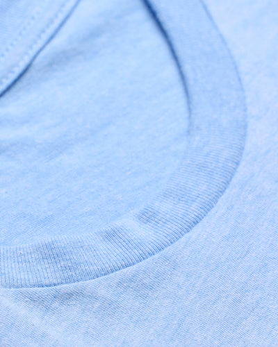 Basic Tee - Logo-Heather Columbia Blue-Tall-Regular-Detail--Model---L