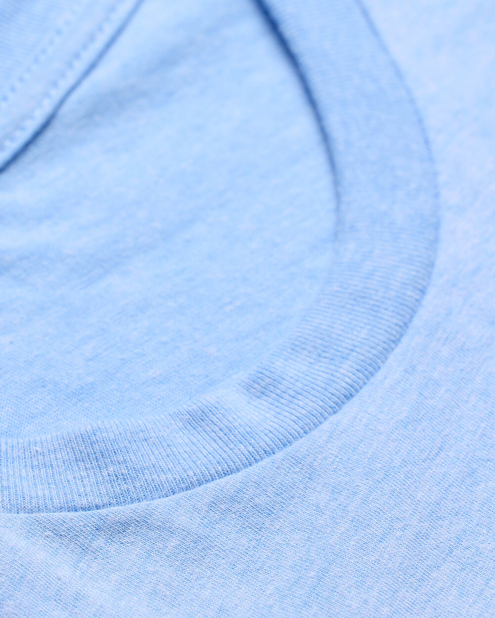 Basic Tee - Logo-Heather Columbia Blue-Reg-Regular-Detail--Model---L