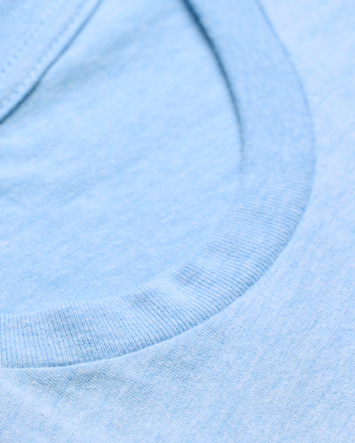Basic Tee - Logo-Heather Columbia Blue-Reg-Regular-Detail3--Model---L