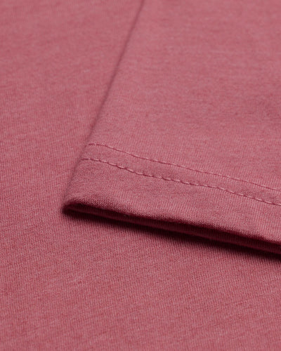 Basic Tee - Logo-Heather Mauve-Reg-Regular-Detail1--Model---L