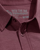 Long Sleeve Button Up-Maroon-Detail--Zach---L