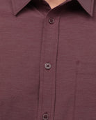 Long Sleeve Button Up-Maroon-Detail--Zach---L