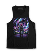 Cosmic Surge Tank-Black-Regular-Mock--Model---L