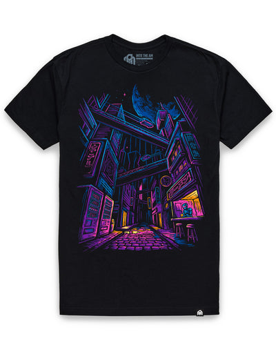 Electric Alley Tee-Black-Regular-Mock--Model---L