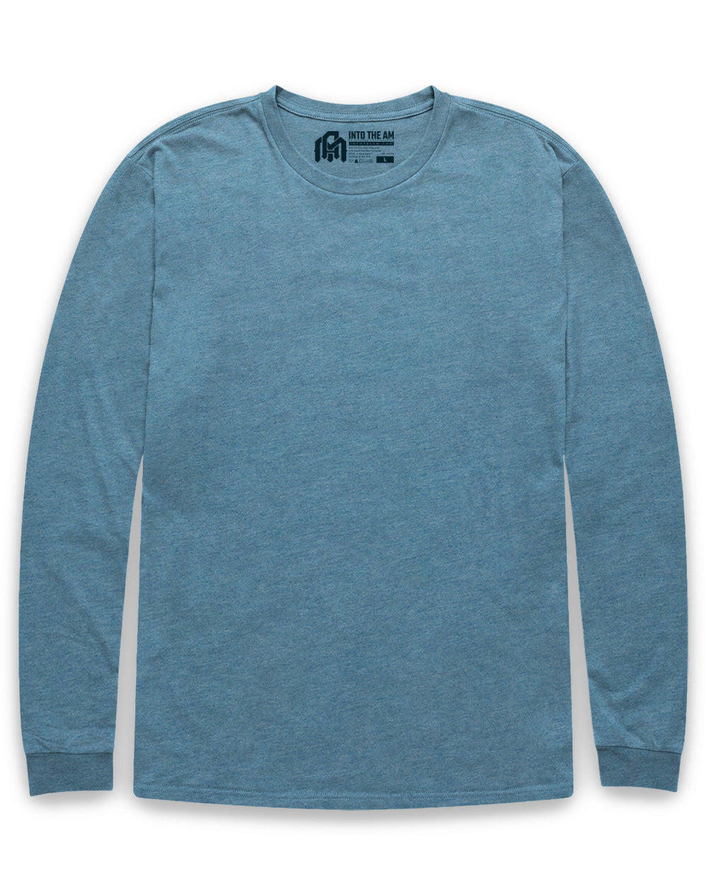Long Sleeve Tee-Indigo-Tall-Regular-Mock--Model---L