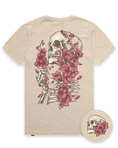Eternal Blossom Tee-Cream-Regular-Mock--Model---L