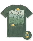 Evergreen Vintage Tee-Vintage Royal Pine-Regular-Mock--Model---L