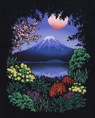 Fuji Bloom Tee-Black-Regular-Swatch--Model---L