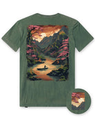Golden Reflections Vintage Tee-Vintage Royal Pine-Regular-Mock--Model---L