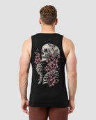 Eternal Blossom II Tank-Black-Regular-Back--Model---M