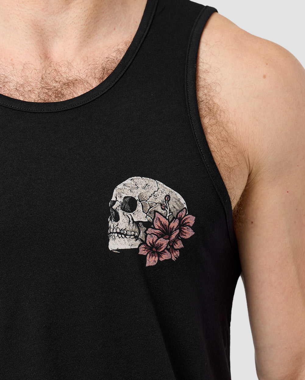 Eternal Blossom II Tank-Black-Regular-Detail--Model---M