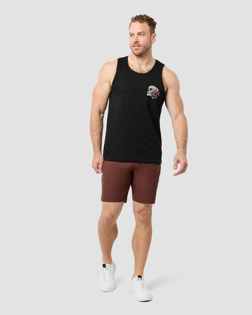 Eternal Blossom II Tank-Black-Regular-Full--Model---M