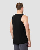 Midnight Bloom Tank-Black-Regular-Back--Model---L