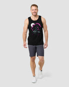 Midnight Bloom Tank-Black-Regular-Full--Model---L
