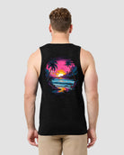 Neon Shores II Tank - Black-Black-Regular-Back--Model---L