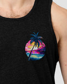 Neon Shores II Tank - Black-Black-Regular-Detail--Model---L