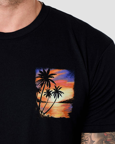 Amber Coast Tee-Black-Regular-Detail--Model---L